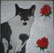 Katze - Tobias Wagner - Acryl-Zeichnung auf Leinwand - Tiere-Katzen - Katze - Tobias Wagner - Acryl-Zeichnung auf Leinwand - Tiere-Katzen -