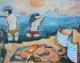 ---Am Strand - Karl-Heinz Schicht - Acryl auf Leinwand - Landschaft - Klassisch