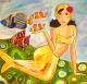 ---die Meerjungfrau - Katrin Hoffmann - Acryl auf Leinwand - Sonstiges - PopArt ---die Meerjungfrau - Katrin Hoffmann - Acryl auf Leinwand - Sonstiges - PopArt