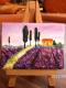 -ein kleines Kunstwerk- Lavendelfeld - c. lemke - Acryl auf Leinwand - Landschaft - Fotorealismus -ein kleines Kunstwerk- Lavendelfeld - c. lemke - Acryl auf Leinwand - Landschaft - Fotorealismus