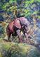 Elefant - Natalia Bastrykina - Ãl auf - Tiere-Elefanten - Realismus Elefant - Natalia Bastrykina - Ãl auf - Tiere-Elefanten - Realismus