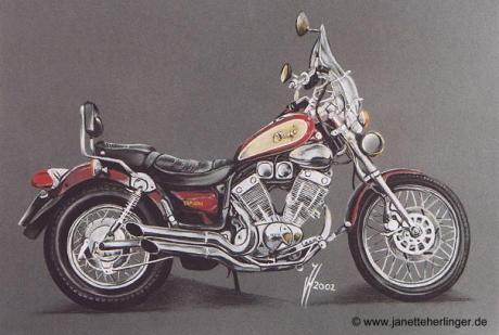 Motorad Yamaha Virago (2002) Janette Herlinger - Janette Herlinger - Array auf  - Array - 