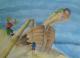 Piratenschiff (Kinder) -  Thiel S - Aquarell-Kohle auf Papier - Sonstiges-Kinder - 