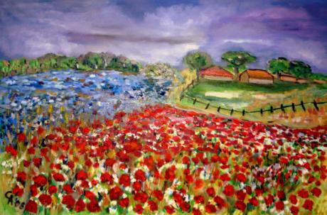 Mohnlandschaft (2008) - Connie Albers - Array auf Array - Array - Mohnlandschaft (2008) - Connie Albers - Array auf Array - Array -