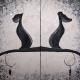 Katz & Maus - Svetlana Gavinski - Ãl-Sonstiges auf Leinwand - Katzen - Abstrakt Katz & Maus - Svetlana Gavinski - Ãl-Sonstiges auf Leinwand - Katzen - Abstrakt