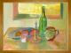 Stilleben, Obst, kerze, Flasche - Nelli Avakimyan - Acryl auf Leinwand - Stillleben-Obst - Stilleben, Obst, kerze, Flasche - Nelli Avakimyan - Acryl auf Leinwand - Stillleben-Obst -