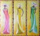 Die drei Grazien - Reiner Teepe - Acryl auf Holz - - Die drei Grazien - Reiner Teepe - Acryl auf Holz - -