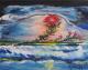 Windrose - Marie Schmetz - auf Leinwand - Meer-Sturm - Symbolismus Windrose - Marie Schmetz - auf Leinwand - Meer-Sturm - Symbolismus