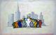 New York - Francis Tucker - Acryl auf Leichtstoffplatte - Menschen - PopArt New York - Francis Tucker - Acryl auf Leichtstoffplatte - Menschen - PopArt