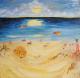 Strand - Marie-Therese Schmahl - Acryl-Ãl auf Leinwand - Menschen-Natur - 