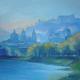 Salzburg in Blau - ingrid wenz-gahler - Acryl auf Leinwand - Landschaft - GegenstÃ¤ndlich