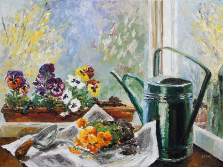 Stiefmütterchen für meinen Blumenkasten - Barbara Pommerenke - Array auf Array - Array - Array Stiefmütterchen für meinen Blumenkasten - Barbara Pommerenke - Array auf Array - Array - Array