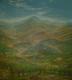 Hügelwelt - Pedda Muellberch - Ãl auf Nessel - Landschaft - Impressionismus-Naturalismus Hügelwelt - Pedda Muellberch - Ãl auf Nessel - Landschaft - Impressionismus-Naturalismus