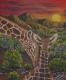 Giraffen - Andreas Merk - Acryl auf  - Wildtiere - 