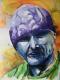 Mr. Alive - Evelyn Brosche - Aquarell auf  - Portrait - 