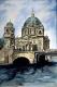 Berliner Dom mit LiebknechtbrÃ¼cke - Heinz Sterzenbach - Aquarell auf Papier - Stadtansichten - Realismus