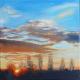 -Sonnenuntergang am Rhein - ingrid wenz-gahler - Acryl auf Leinwand - Landschaft - Realismus