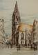 St. Lamberti-Kirche in Münster - Matteo Rauhut - Mischtechnik auf Papier - Stadtansichten-Geschichte-Religion - Realismus St. Lamberti-Kirche in Münster - Matteo Rauhut - Mischtechnik auf Papier - Stadtansichten-Geschichte-Religion - Realismus