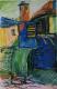 haus - Rumyana Radeva - Pastell-Tempera auf Papier - Abstrakt - Abstrakt haus - Rumyana Radeva - Pastell-Tempera auf Papier - Abstrakt - Abstrakt
