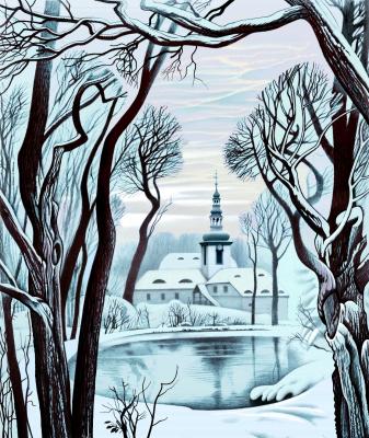 Der Winter. Marienthal Kloster - Konstantin Avdeev - Array auf - Array - Der Winter. Marienthal Kloster - Konstantin Avdeev - Array auf - Array -